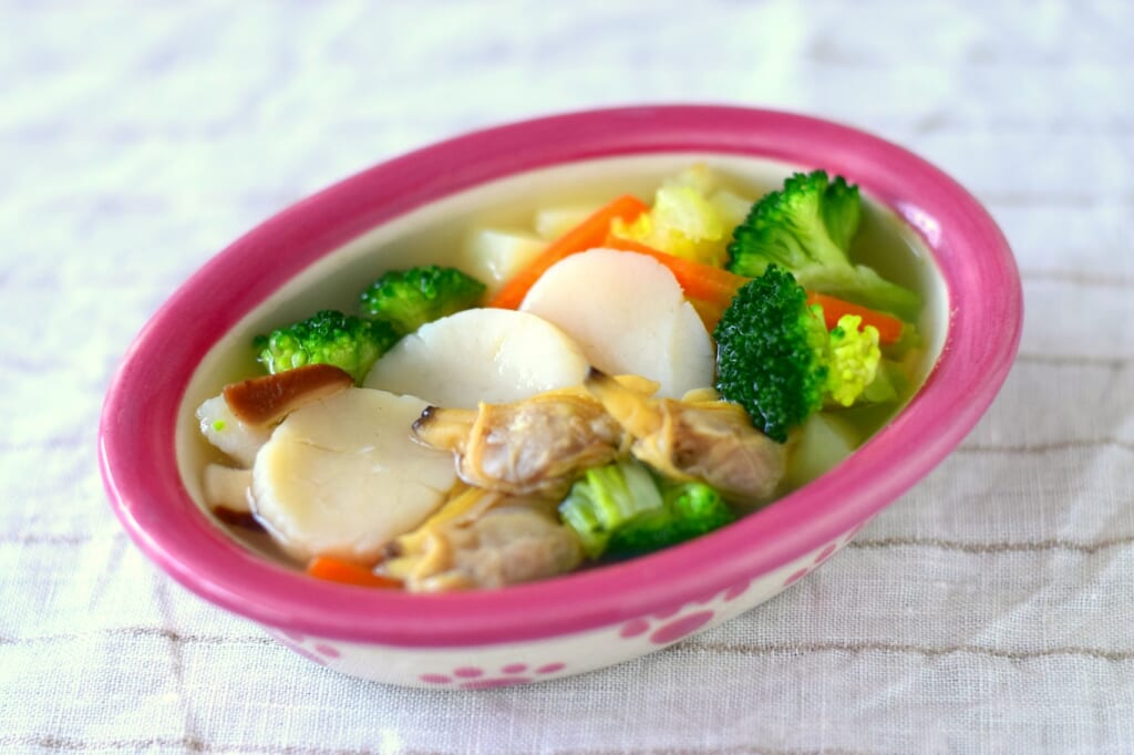 旨味と栄養がたっぷり！やさしい甘みで食いつきアップ～帆立～