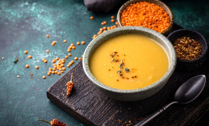 Healthy,Vegan,Lentil,Cream,Soup