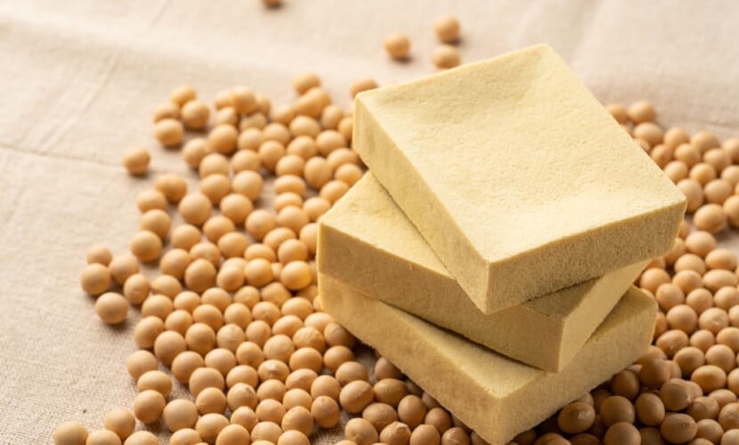 Freeze-dried,Bean,Curd,And,Soybeans